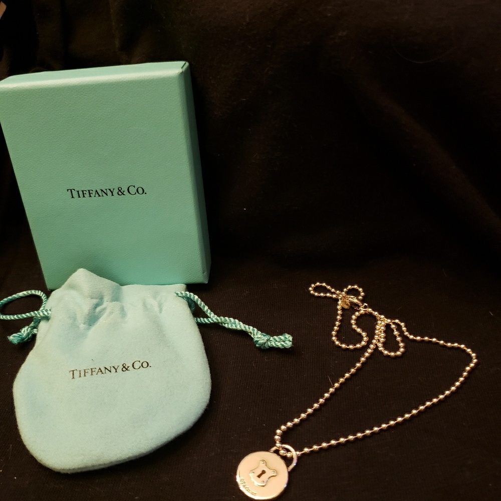 Tiffany & Co. SS Lock Pendant Necklace NWOT
